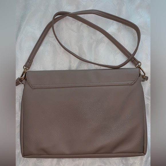 Crossbody purse with both baby changing pad & place for baby wipes, in Taupe/tan - Picture 9 of 16